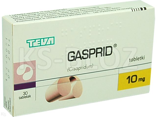 Gasprid interakcje ulotka tabletki 10 mg 30 tabl. | 2 blist.po 15 szt.