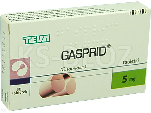 Gasprid interakcje ulotka tabletki 5 mg 30 tabl. | 2 blist.po 15 szt.
