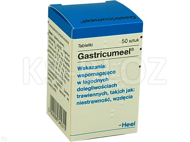Gastricumeel interakcje ulotka tabletki  50 tabl. | pojemnik