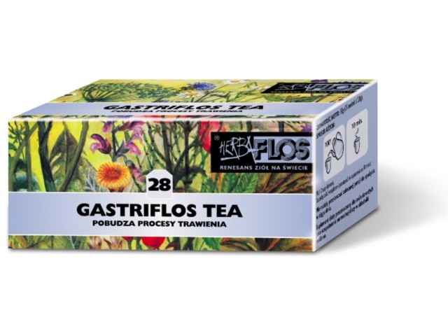 Gastriflos Tea interakcje ulotka herbata 2 g 25 toreb.