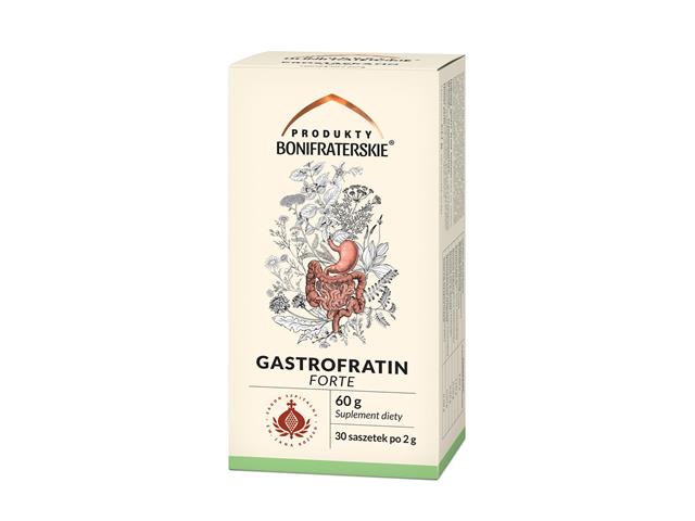 Gastrofratin Forte Produkty Bonifraterskie interakcje ulotka zioła do zaparzania w saszetkach  30 sasz. (60 g)