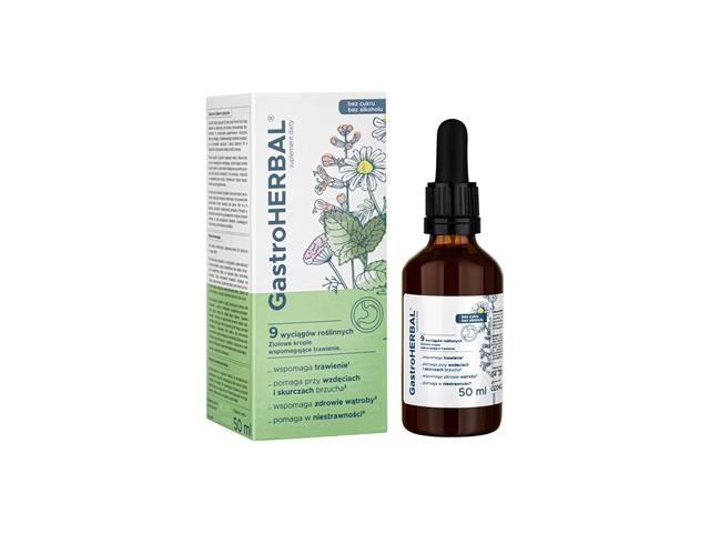 Gastroherbal interakcje ulotka krople  50 ml