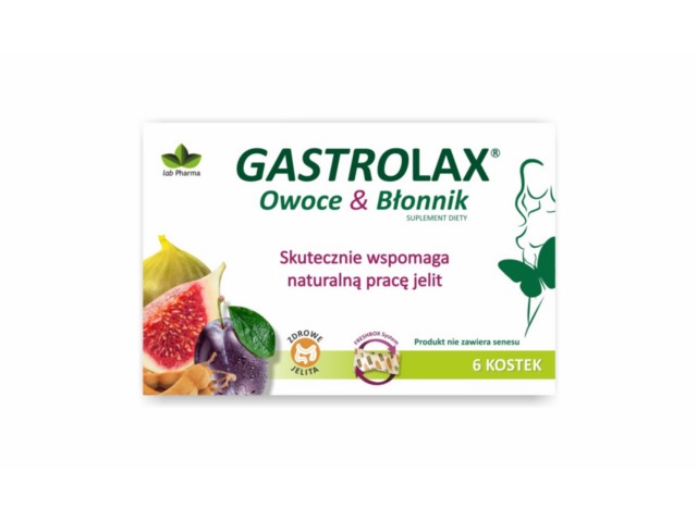 Gastrolax Owoce I Błonnik interakcje ulotka kostka - 6 szt.