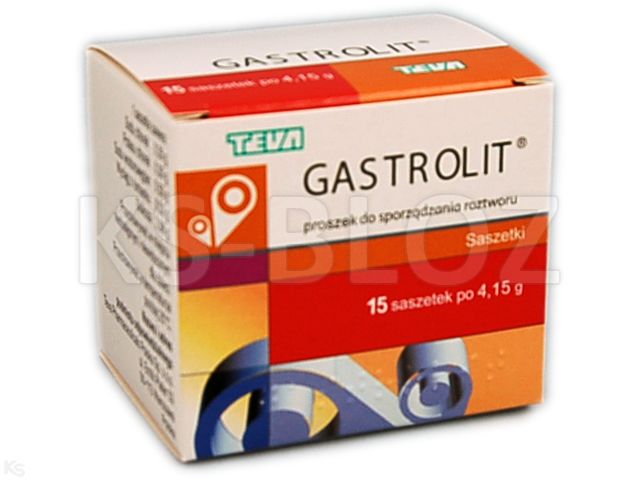 Gastrolit interakcje ulotka proszek do sporządzania roztworu  15 sasz. po 4.15 g