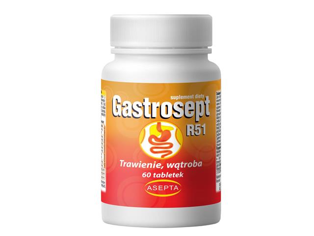 Gastrosept R51 interakcje ulotka tabletki  60 tabl. (1 but.)