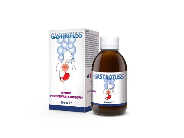 Gastrotuss Syrop przeciwrefluksowy interakcje ulotka   200 ml