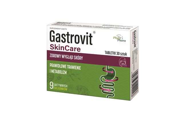 Gastrovit Skincare interakcje ulotka tabletki  30 tabl.