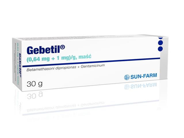 Gebetil interakcje ulotka maść (640mcg+1mg)/g 30 g