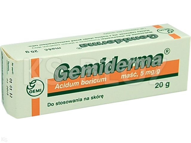 Gemiderma interakcje ulotka maść 5 mg/g 20 g (tub.)