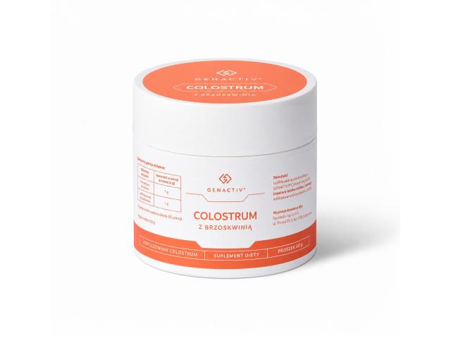 Genactiv Colostrum z brzoskwinią interakcje ulotka proszek  60 g