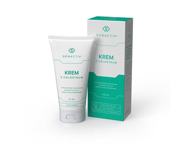 Genactiv Krem z colostrum interakcje ulotka krem  40 ml