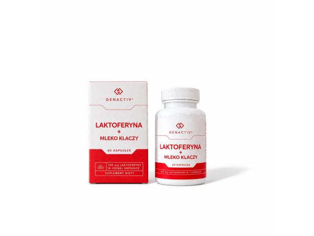 Genactiv Laktoferyna + Mleko Klaczy interakcje ulotka kapsułki twarde - 60 kaps.