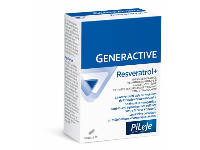 Generactive Resveratrol+ interakcje ulotka kapsułki  30 kaps.
