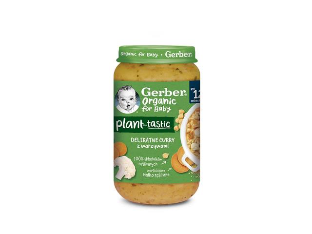 GERBER ORGANIC FOR BABY Delikatne Curry z warzywami po 12 m-cu interakcje ulotka obiad - 250 g