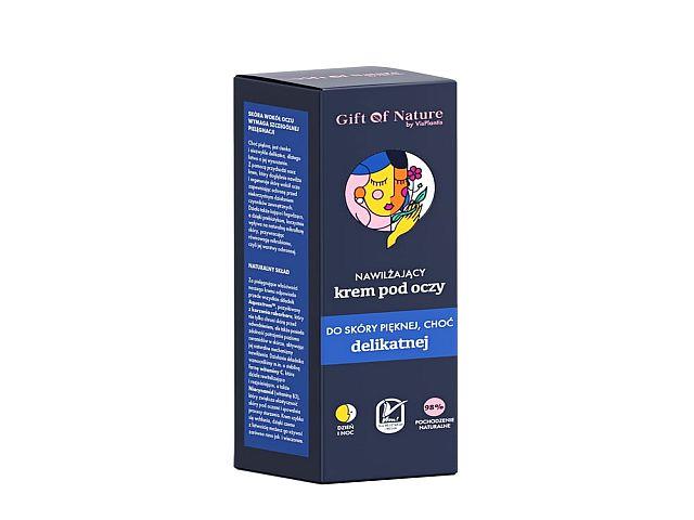 Gift Of Nature By Vis Plantis Krem pod oczy nawilżający do skóry pięknej choć delikatnej interakcje ulotka krem - 15 ml