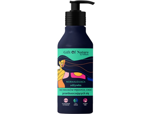 Gift Of Nature By Vis Plantis Odżywka normalizująca do włosów pięknych, choć przetłuszczających się interakcje ulotka odżywka - 300 ml