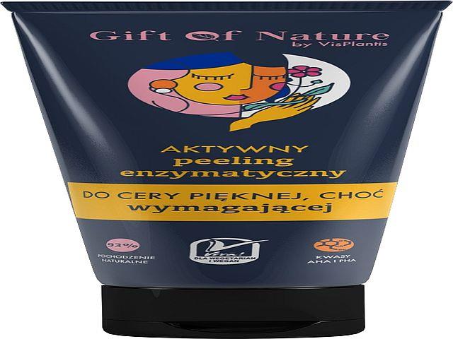 Gift Of Nature By Vis Plantis Peeling enzymatyczny aktywny do cery pięknej, choć wymagającej interakcje ulotka krem - 75 ml