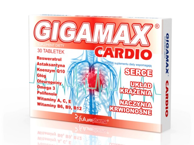 Gigamax Cardio interakcje ulotka tabletki  30 tabl.
