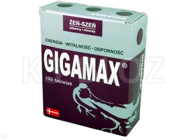 Gigamax interakcje ulotka tabletki  150 tabl. | blist.