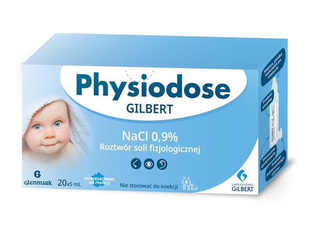 Gilbert Physiodose Roztwór soli fizjologicznej NaCl 0,9% interakcje ulotka roztwór  20 amp. po 5 ml