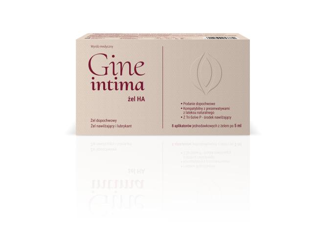 Gineintima HA Żel interakcje ulotka żel dopochwowy - 8 aplik. po 5 ml