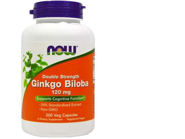 Ginkgo Biloba Double Strength 120 mg interakcje ulotka kapsułki wegetariańskie - 200 kaps.