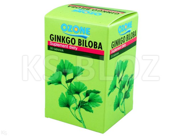 Ginkgo Biloba interakcje ulotka tabletki - 30 tabl.