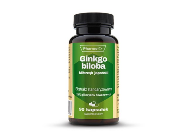 Ginkgo Biloba miłorząb japoński interakcje ulotka kapsułki - 90 kaps.