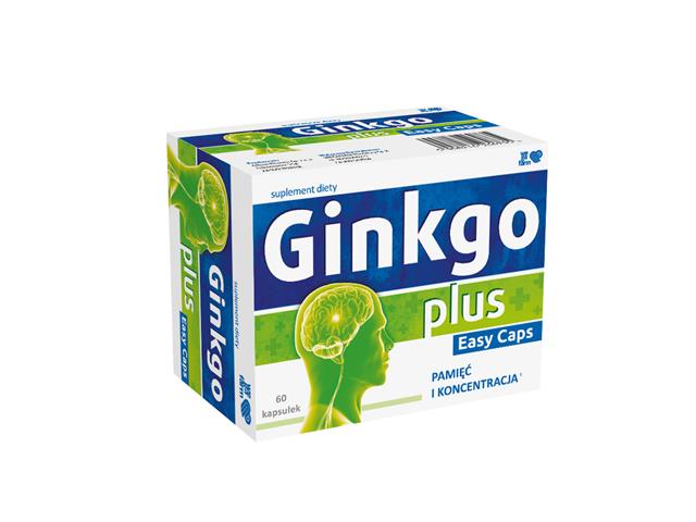 Ginkgo Plus Easy Caps interakcje ulotka kapsułki  60 kaps.