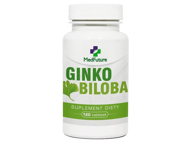 Ginko Biloba interakcje ulotka tabletki  120 tabl.