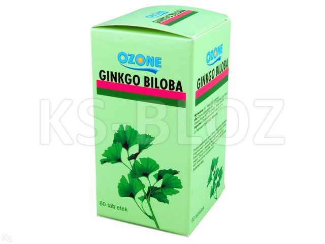 Ginko Biloba interakcje ulotka tabletki 40 mg 60 tabl. | pojemnik