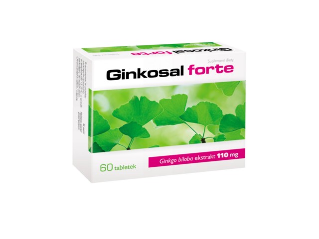 Ginkosal Forte interakcje ulotka tabletki  60 tabl.