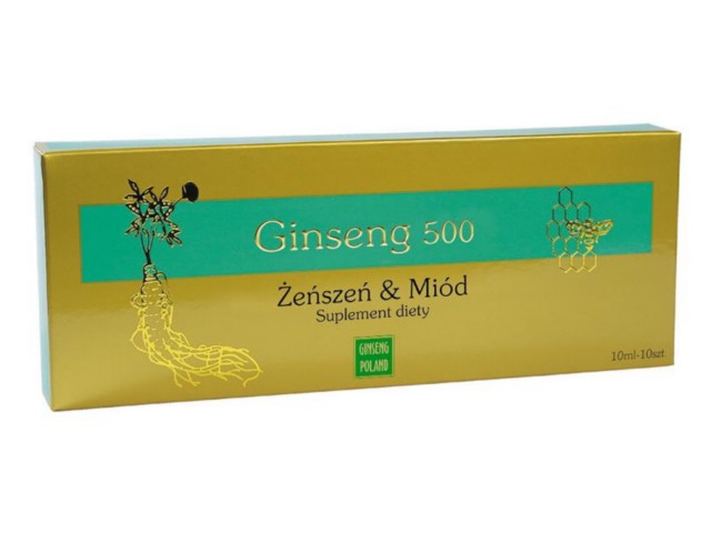 Ginseng 500 Żeń-Szeń & Miód interakcje ulotka płyn  10 fiol. po 10 ml