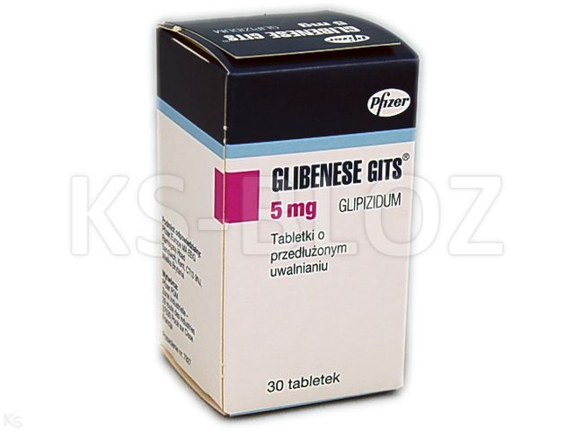 Glibenese Gits interakcje ulotka tabletki o przedłużonym uwalnianiu 5 mg 30 tabl.