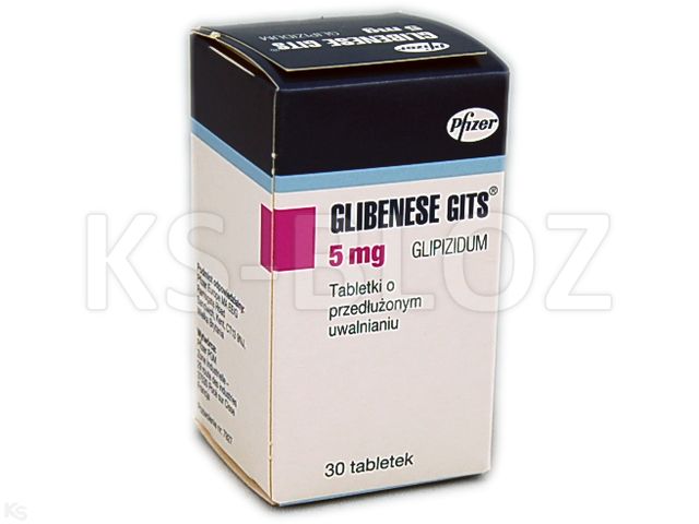 Glibenese Gits interakcje ulotka tabletki o przedłużonym uwalnianiu 5 mg 