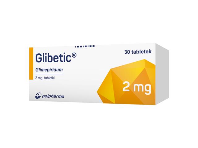 Glibetic 2mg interakcje ulotka tabletki 2 mg 30 tabl.