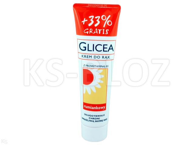 GLICEA Krem d/rąk glicer.-rumian.z wit. interakcje ulotka   75 ml | tuba