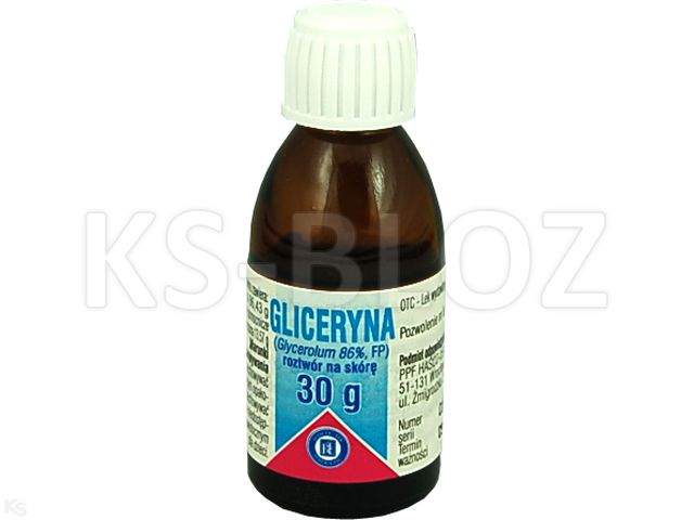 Gliceryna 86% interakcje ulotka płyn do stosowania na skórę - 30 g