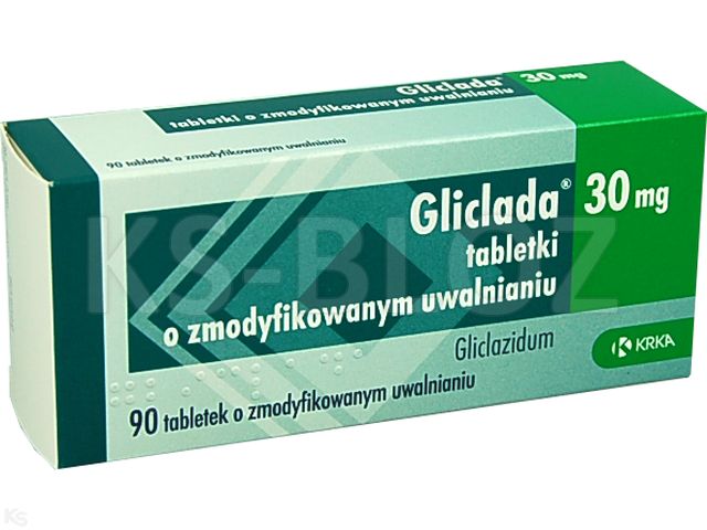 Gliclada interakcje ulotka tabletki o zmodyfikowanym uwalnianiu 30 mg 90 tabl. | 6 blist.po 15 szt.