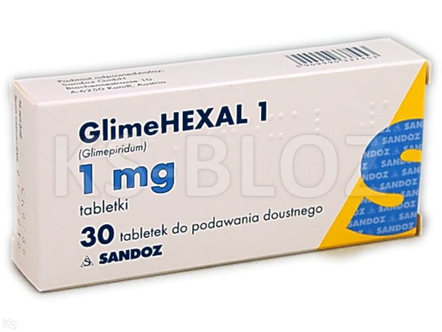 Glimehexal 1 interakcje ulotka tabletki 1 mg 