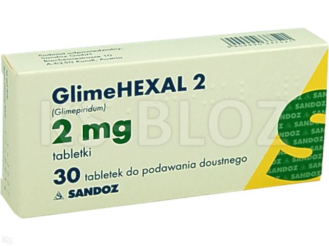 Glimehexal 2 interakcje ulotka tabletki 2 mg 30 tabl. | 3 blist.po 10 szt.