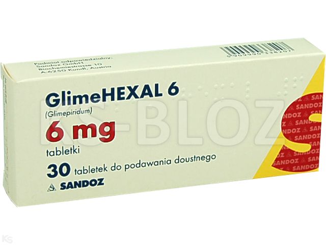 Glimehexal 6 interakcje ulotka tabletki 6 mg 