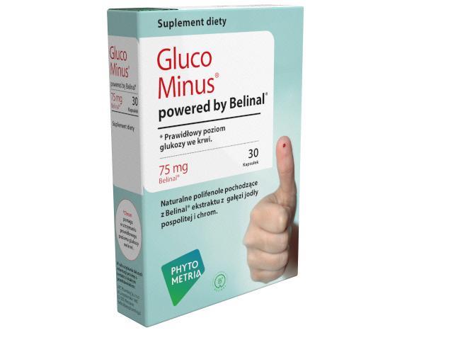 Gluco Minus Powered By Belinal interakcje ulotka kapsułki  30 kaps.