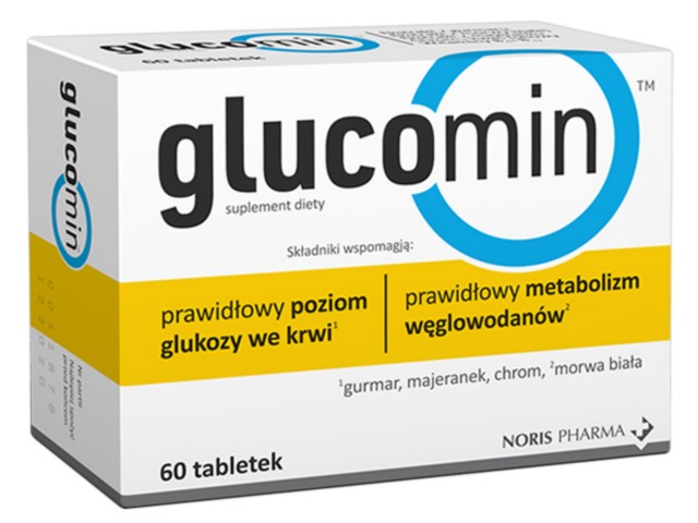 Glucomin interakcje ulotka tabletki powlekane  60 tabl.