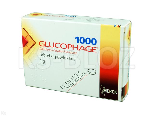 Glucophage 1000 interakcje ulotka tabletki powlekane 1 g 30 tabl.