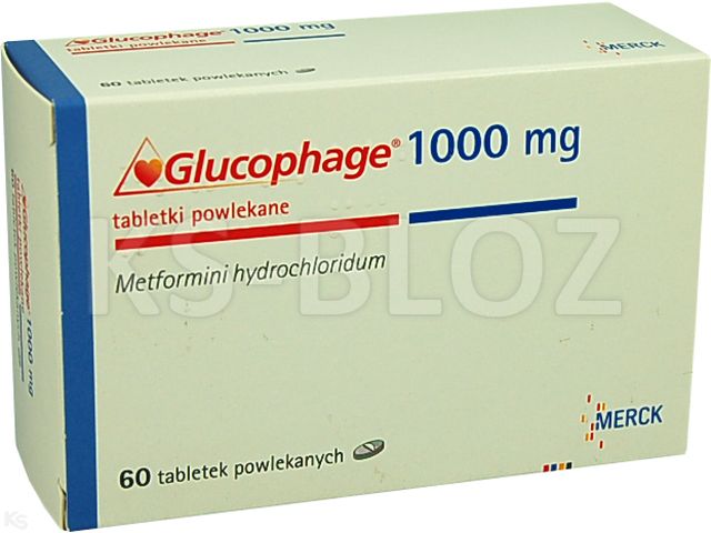 Glucophage 1000 mg interakcje ulotka tabletki powlekane 1 g 60 tabl.