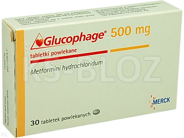 Glucophage 500 mg interakcje ulotka tabletki powlekane 0,5 g 30 tabl.