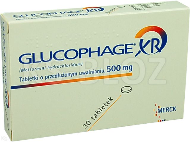 Glucophage XR interakcje ulotka tabletki o przedłużonym uwalnianiu 500 mg 