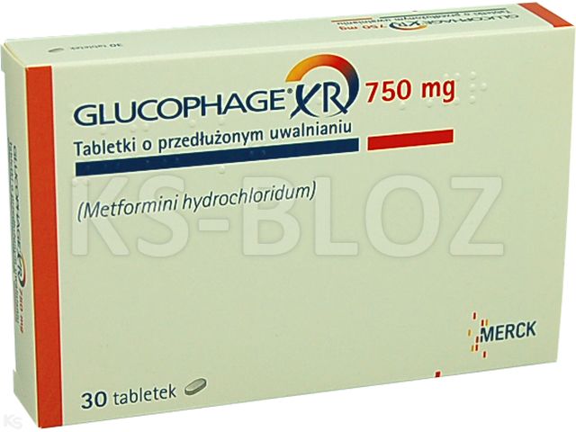 Glucophage XR interakcje ulotka tabletki o przedłużonym uwalnianiu 750 mg 30 tabl. | 2 blist.po 15 szt.