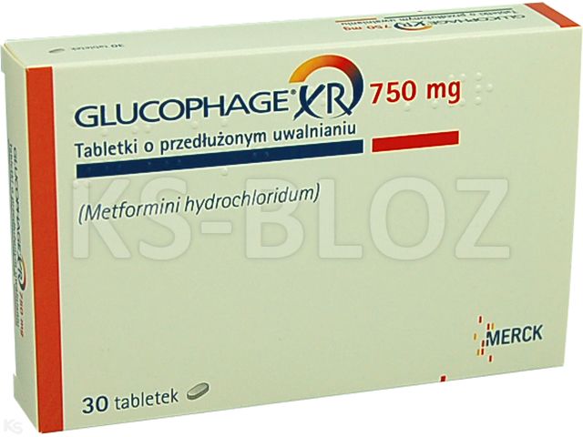 Glucophage XR interakcje ulotka tabletki o przedłużonym uwalnianiu 750 mg 